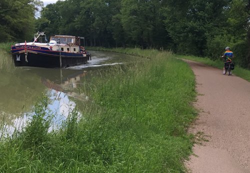 Boat on Loire Lateral Canal