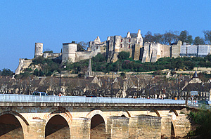 Town of Chinon on the Loire