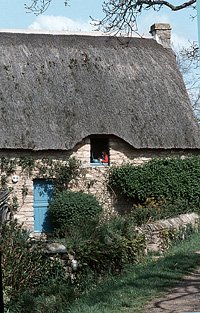 thached house in Kirnet