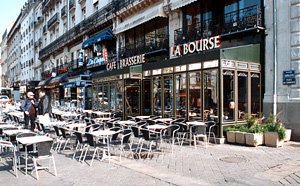 A cafe in Nantes, France