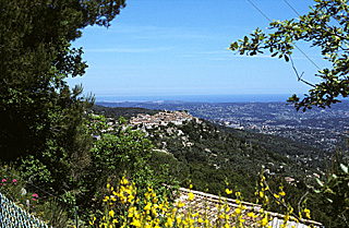 View of Mediterranean from Cabris