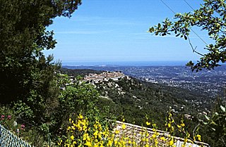 View of Mediterranean from Cabris